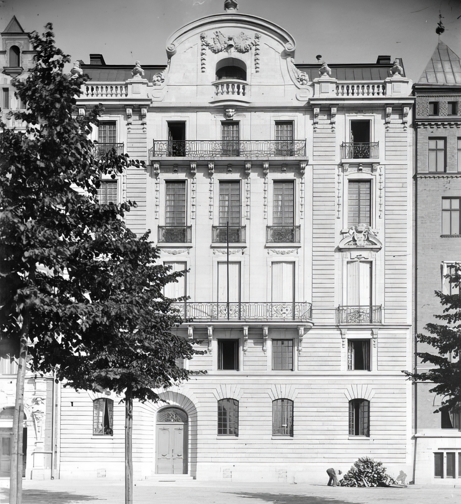  Strandvägen 55 på bild från 1902