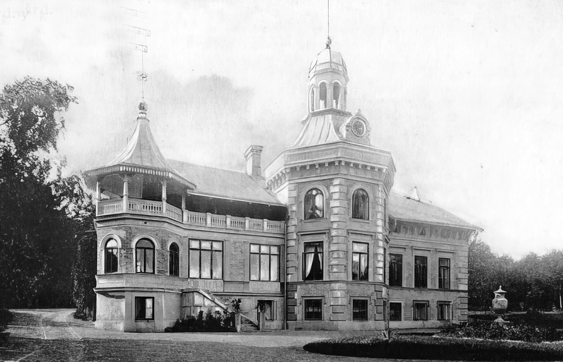 Edsby slott på vykort från 1905