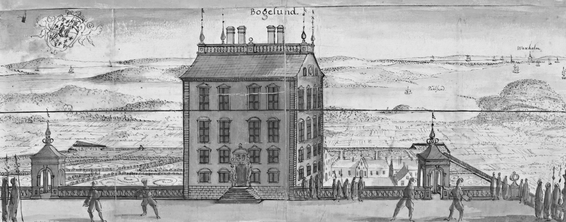 Bogesund enligt Erik Dahlbergh, 1670.